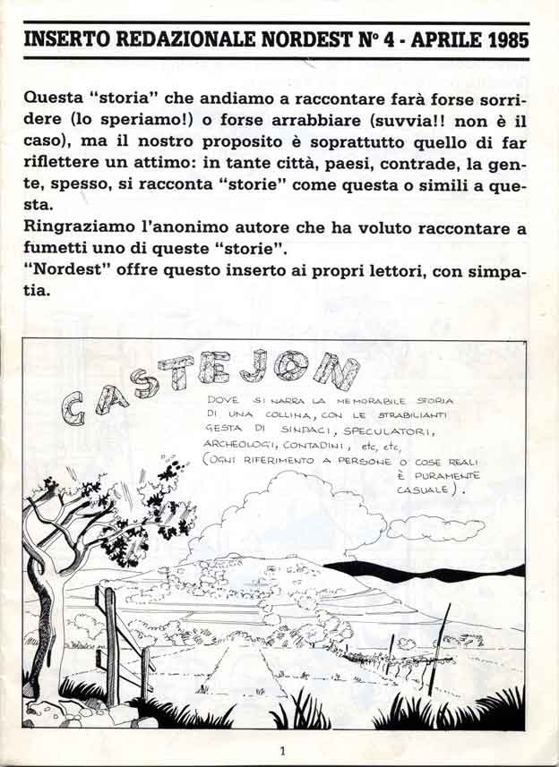 CASTEGGION (CASTEJON) DI COLOGNOLA AI COLLI, DOVE SI NARRA LA MEMORABILE STORIA DI UNA COLLINA…
