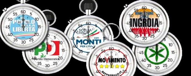 LA PRIMA CAMPAGNA ELETTORALE DOVE I VARI PARTITI FANNO FINTA DI FARSI LA GUERRA A VICENDA