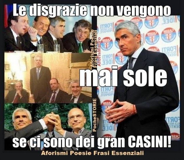 LE DISGRAZIE NON VENGONO MAI SOLE SE CI SONO DEI GRANDI CASINI
