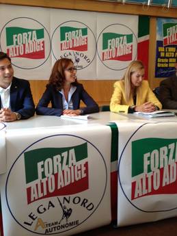 Presentato tandem Forza Alto Adige e Lega Nord A-Team