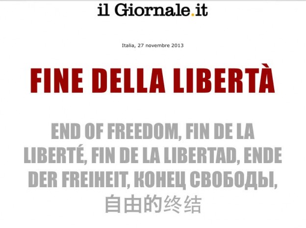 FINE DELLA LIBERTA’