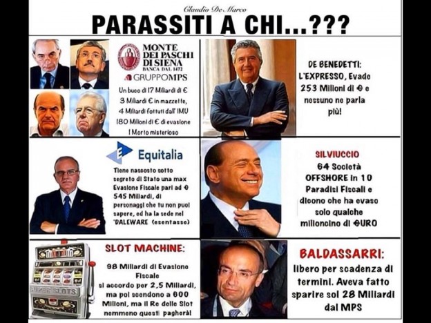 PARASSITI A  CHI…???