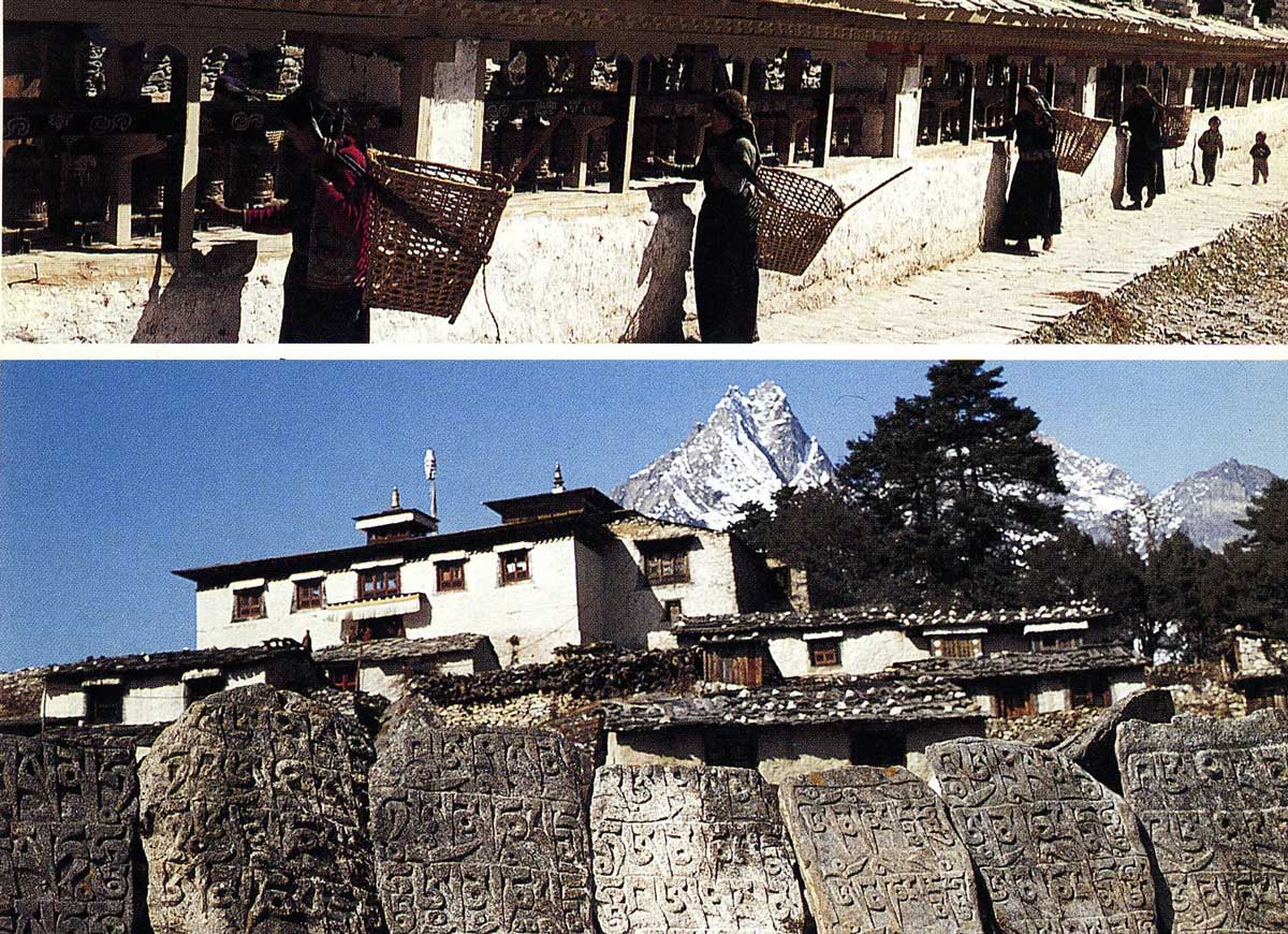 mulinelli di preghiera -gompa di Thyangboch