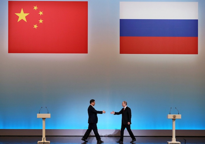 PRESIDENTE RUSSO VLADIMIR PUTIN E QUELLO CINESE XI JINPING.