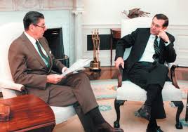 Ronald Reagan and Donald Rumsfeld, Washington,1983