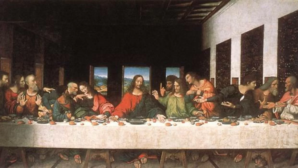 L’ULTIMA CENA DI LEONARDO, COPIA CONSERVATA NELL’ABBAZIA DI TONGERLO